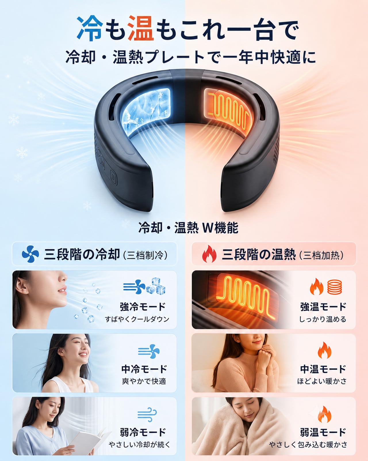 Amazon.co.jp: ネッククーラー 首掛け扇風機 【家電専門誌が注目する